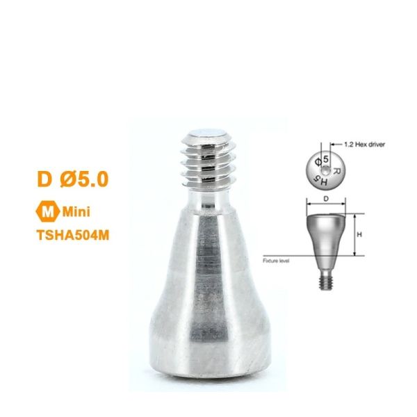 Osstem GS(TS)® Titanium Healing Abutment Compatible Hiossen Mini / Regular