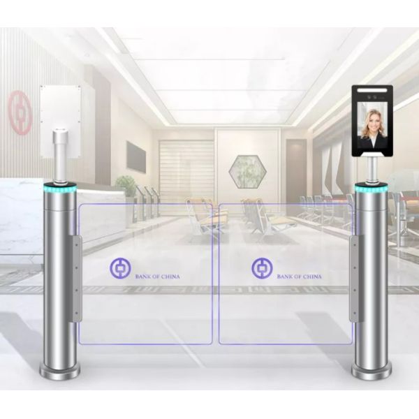 Slim Design Bidirectional Access Control Speed Gate Turnstile - Front View