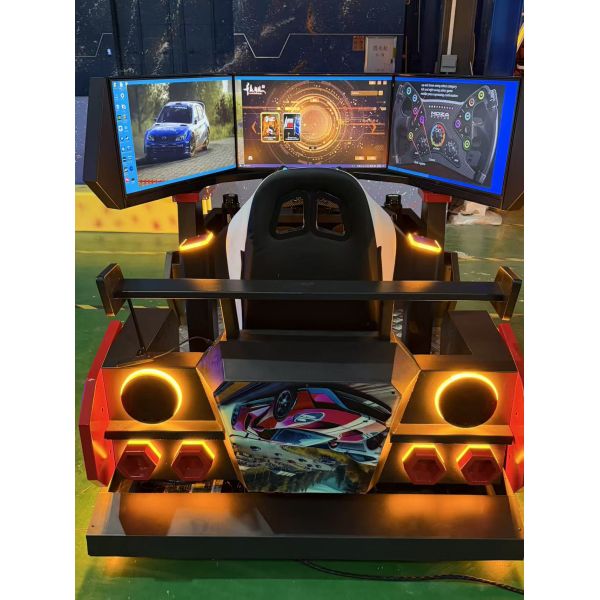 Triple Screen Realistic Racing Game Machine Car Racing Game Machine Equipped With 6 DOF Motion Motor 32 Inches Screen Dreamland 6-Axis Motion Racing