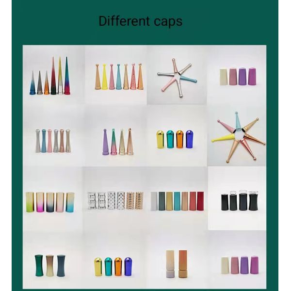 5ml 10ml 15ml empty Refillable glass gel Nail polish bottle with Brush and cap