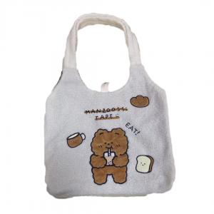 Quality One Shoulder Shopping Stuffed Bear Backpack Custom Plush Bag Japanese Harajuku for sale