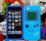 Blue Fun Game Consoles Style Silicone iPhone 5 Protective Case With Anti - Shock