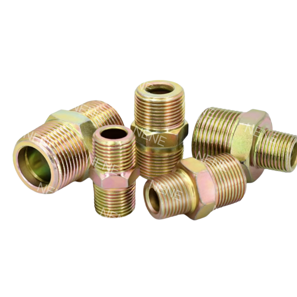 Hydraulic Union Pipe Fitting 1/2 Inch Hydraulic Adapter Engineered Flat Mouth Union Joint