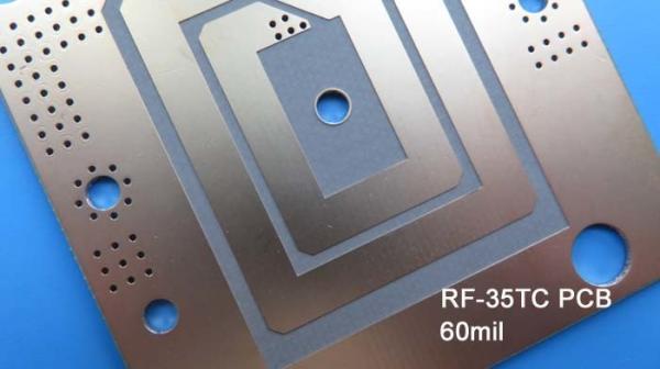 Taconic RF-35TC High Frequency PCB 60mil 1.524mm With Immersion Gold for