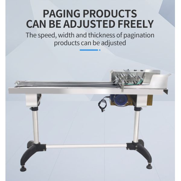 120w High Speed Full Automatic Dater Printer Coder Used Feeder Paging Machine with Conveyor