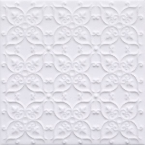 White Ceramic Rustic Tile 20x20cm Indoor Floor Wall Tiles
