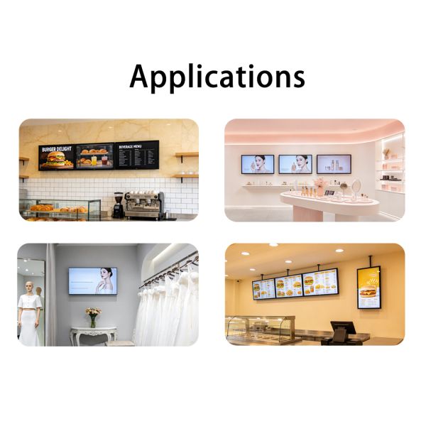43 Inch Android Touchscreen Digital Signage | Wall-Mounted Elevator Advertising Display Media Player Shopping Mall Retail Store