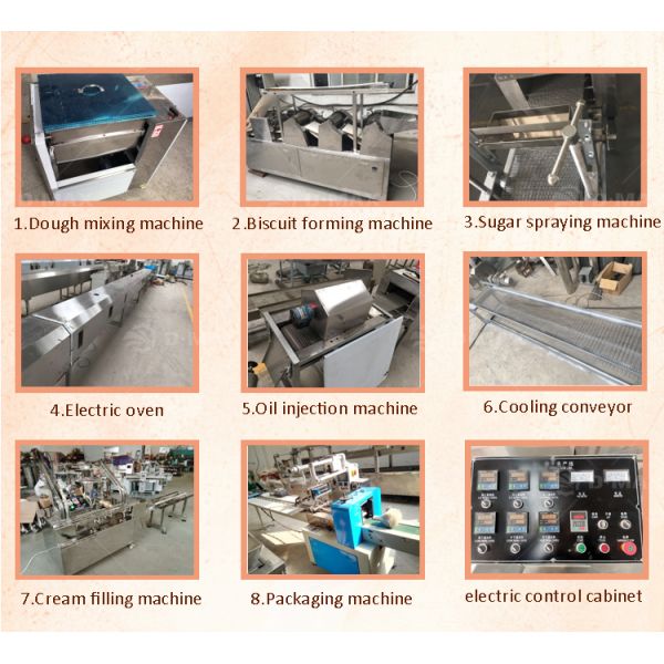 Multi-function Biscuit Cracker Biscuits Making Machine for Soft Cookie Production Line