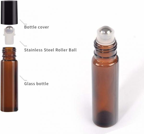 10ML Essential Oil Roller Bottles With Stainless Steel Roller Ball