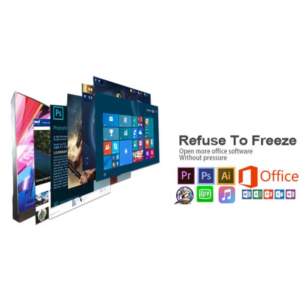 LCD I7 I9 4-11th Gaming AIO Desktop Computer PCs Core For Tender SSD+HDD