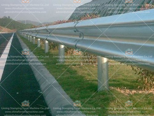 3mm 380v 50hz Highway Guardrail Roll Forming Machine Automatic