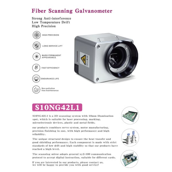 3.5 Mrad Laser Engraver Galvo Scan Head For Marking