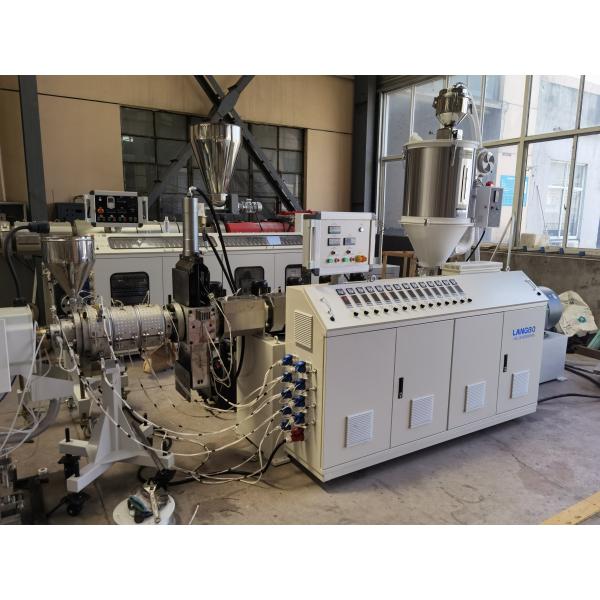 ISO certificate PE Pipe Extrusion Line With Calibration / Cooling Process