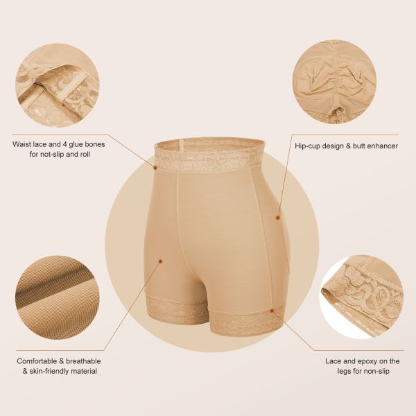 HEXIN Stage 2 Slimming Middle Waist Fajas Colombianas Control Panties Shapewear