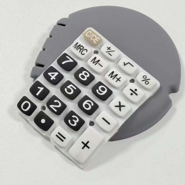 Customized Silicone Rubber Keyboard, Backlit Key Switch With Printing And Laser Engraving