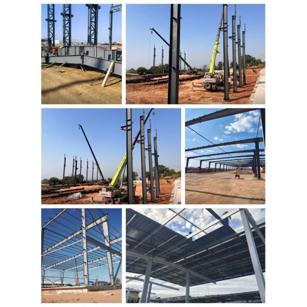 High Efficiency Prefabricated Galvanized H-beam Structure Industrial Building Factory Workshop