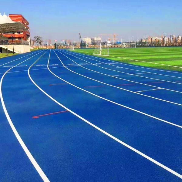 Shockproof Two Layer EPDM Jogging Track Material Red High Elasticity