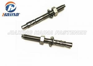 Quality M10 X 80 White Zinc Plated Cold Forged Full Thead Bolt Wedge Anchor for sale