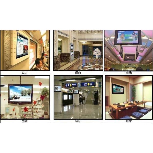 Commercial Advertising Wall Mount LCD Display 1280 x 1024 environment friendly