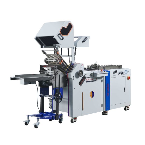 High Speed Air Suction Feeding Leaflets Folding Machine With Vertical Satcker For Folded Leaflet Machine