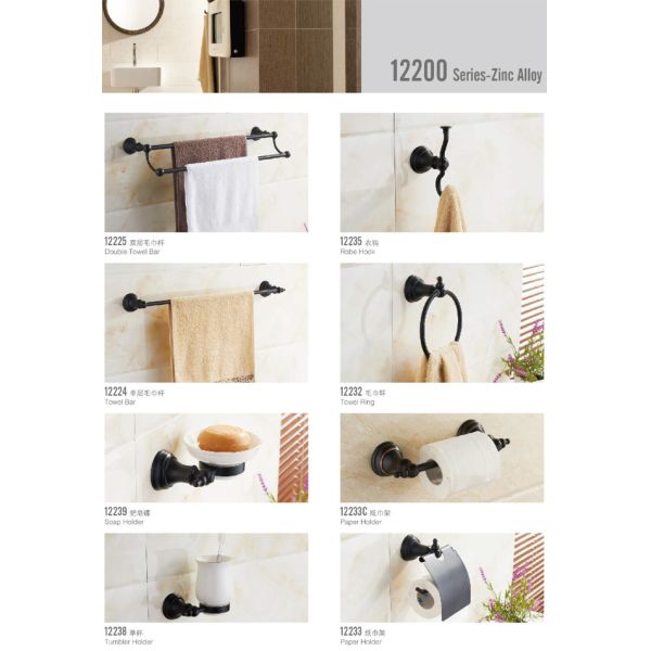 Wall Mounted Pretty Bathroom Accessories , Bathroom Wall Accessories Double Towel Bars