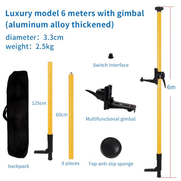 Level Supporting Rods Elevating And Lifting Racks Infrared Bracket Top Rod Level Telescopic Ceiling Level Telescopic Rods