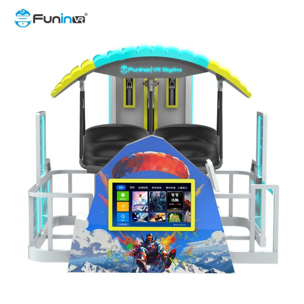 Variety Of Content 9D Virtual Reality Simulator VR Skydive Offering Surround Sound And Multiple Platform Features Designed For Interactive