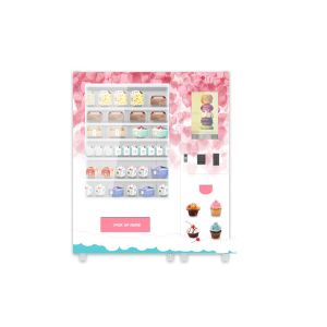 Automatic Food Vending Machine For Cupcake Breakfast Bread With Elevator Lift