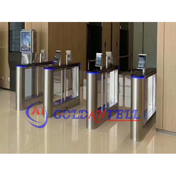 12V DC Wiegand Network WIFI Camera Swing Barrier Gate No Touch Detection Face Recognition