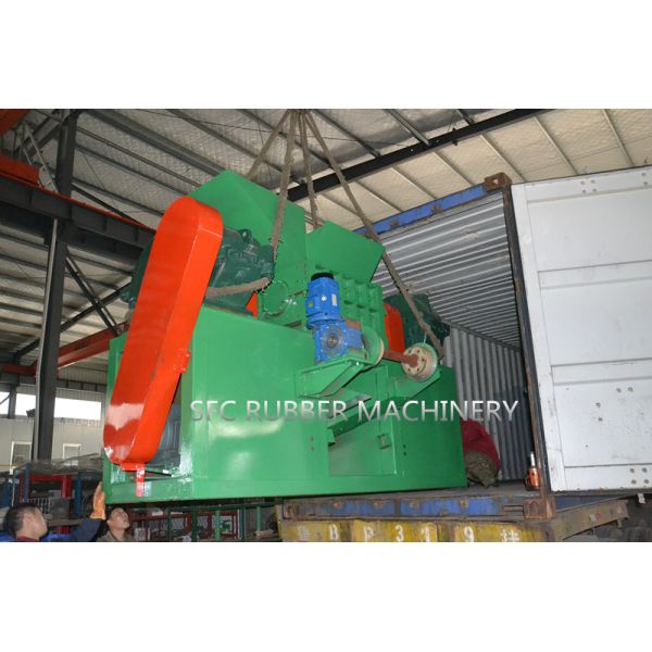 Two Shaft Tire Recycling Machine Compact Structure Tyre Shredding Machine
