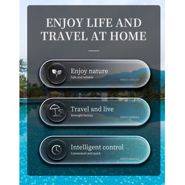 Modular Container Houses Prefab Mobile Space Capsule Homes with Customized Design