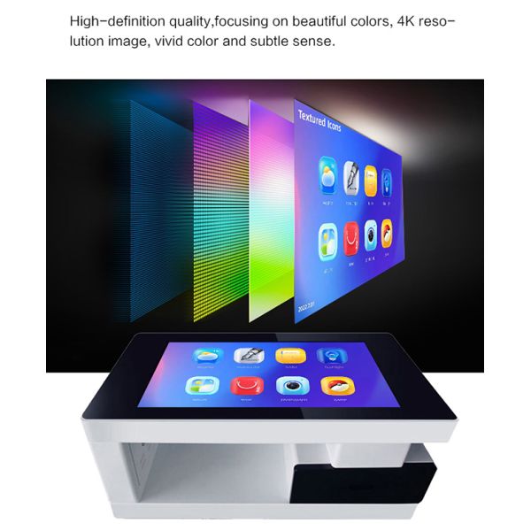 43 Inch Windows Board Dining Lcd Table Kiosk Interactive Multi Top Coffee Smart Touch Screen Table With Drawer