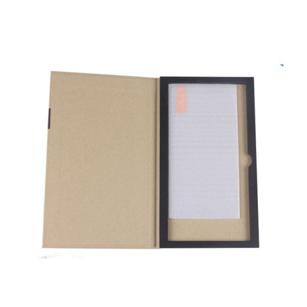 Custom Oem Recyclable Kraft Custom Printed Tempered Glass Screen Protector Retail Packaging Box