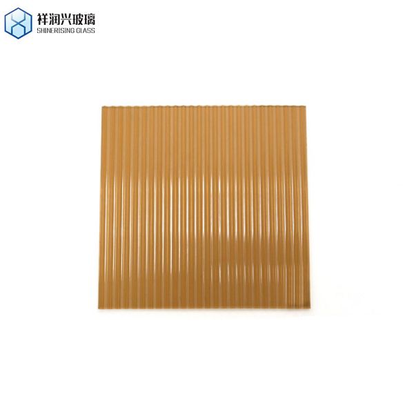 4mm-10mm Brown Solid Color Rain Dots Pattern Glass Float Glass with Different Designs