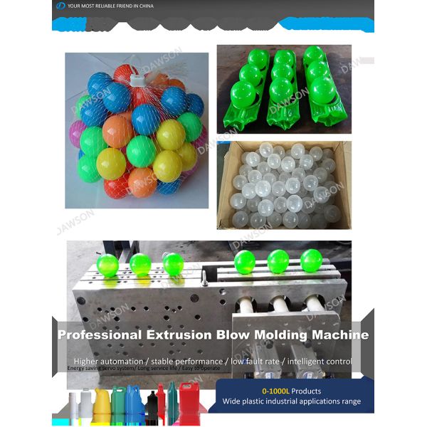 Automatic Extrusion Blow Molding Machine HDPE Plastic Ball