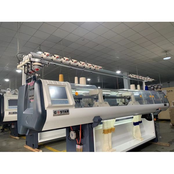 1.2m/S Fully Automatic Single Knitting Method Collar Flat Knitting Machine for Durable