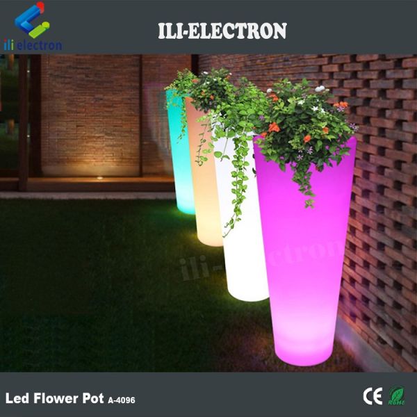 Outdoor Waterproof Led Flower Planters Touch Control Type