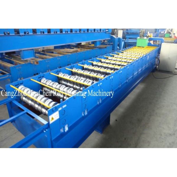 19 Rows Of Rollers Floor Deck Roll Forming Machine Cladding Use