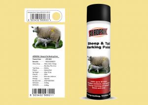 China Tag / Tail Sheep Marking Paint Grain Yellow Color With 3 Years Shelf Time on sale