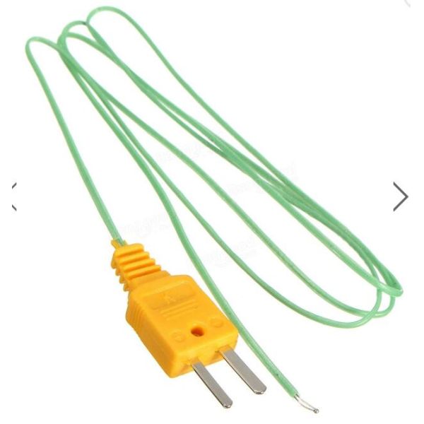 0.2mm Extension Thermocouple Cable Solid Conductor With PTFE Insulation Green Color
