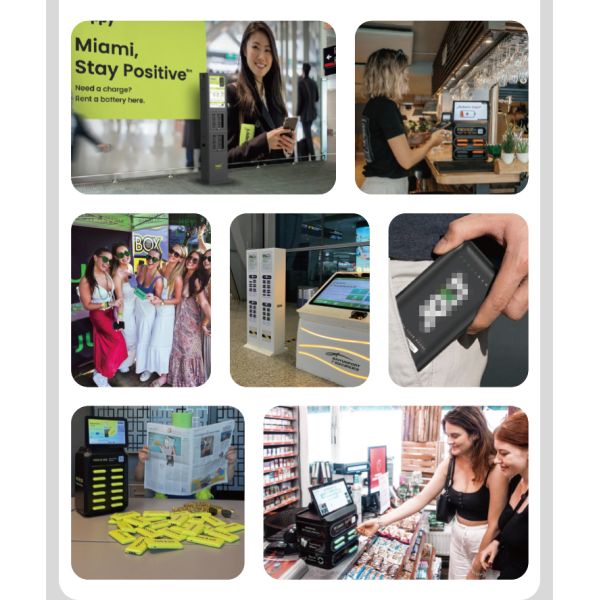 4 Slots Touch Screen Stackable 6000mah Charging Station Shared Mobile Power Rental Machine Restaurant Coffee Shop Commercial
