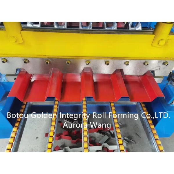Color Coated Galvanized Roofing Sheet Profile Machine 3 m/min