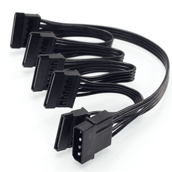 Sata 15 Pin Adapter PCIE GPU Minig Power Cable Flame Retardant