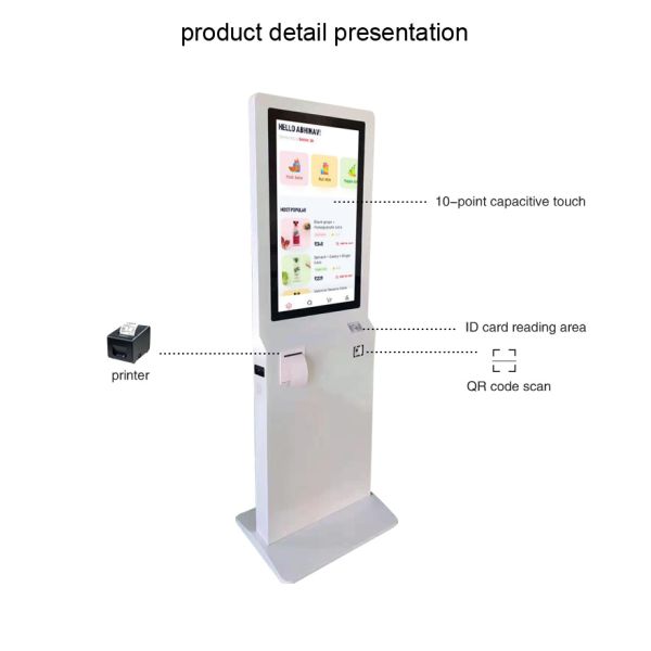 32 Inch Android 10 Point Capacitive Touch Self Checkout Kiosk