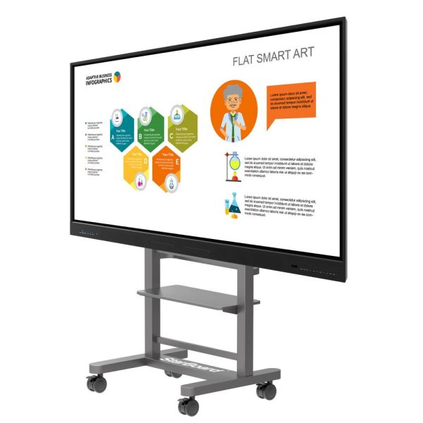 LCD Smart Board Display Meeting Digital Interactive Whiteboard School Teaching Education Electronic 4k Smart Board