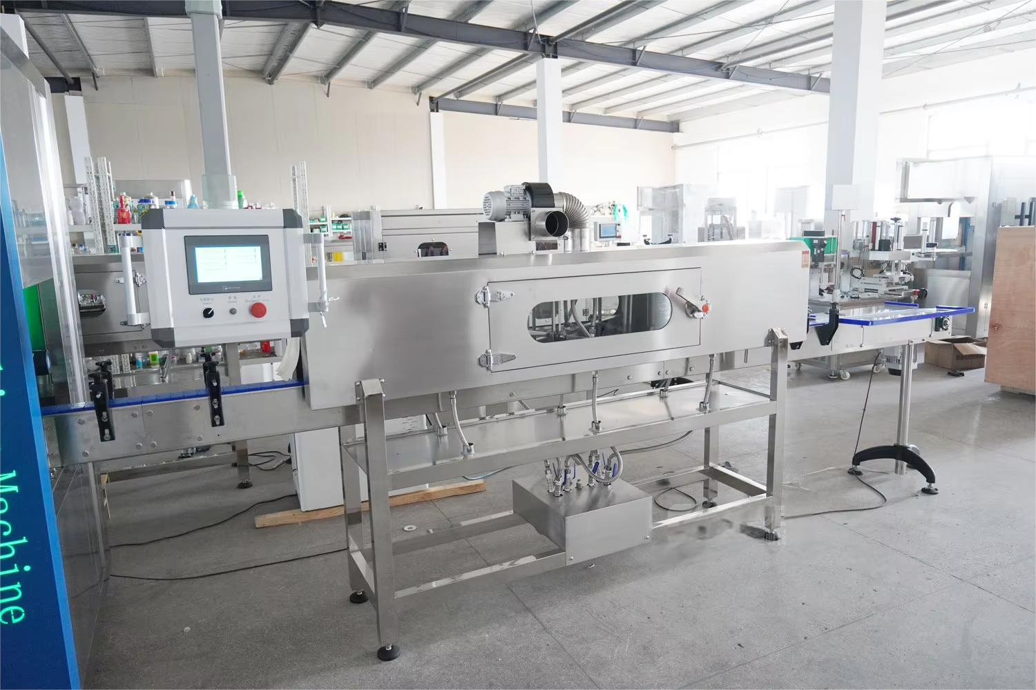 Automatic Horizontal Wrap Around Shrink Sleeve Label Seaming Machine for Plastic Bottle