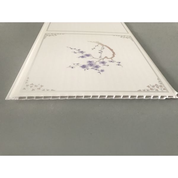 Fireproof Ceiling PVC Panels 25cm Width With Tree Hot Stamping