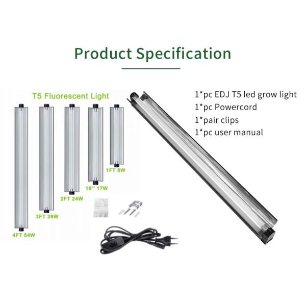 IP44 T5 Fluorescent Grow Light
