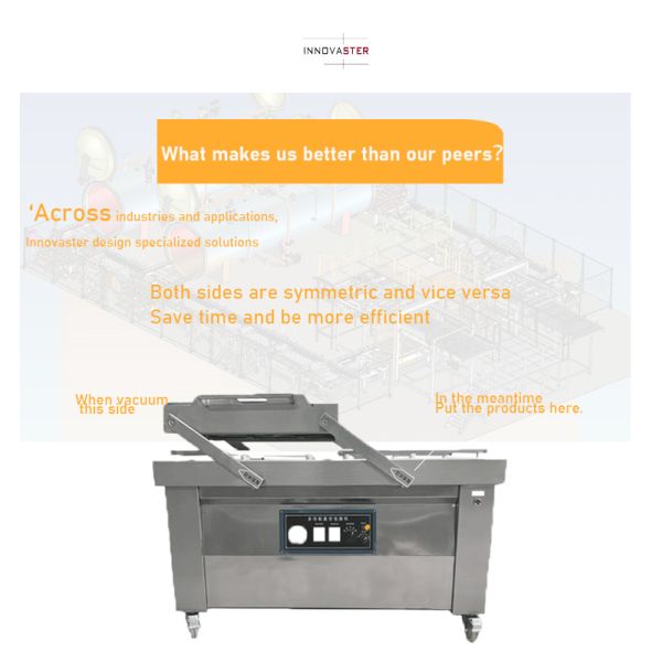 Electric Driven Vacuum Automatic Packing Machine for Meat Cheese Vegetable 256 KG