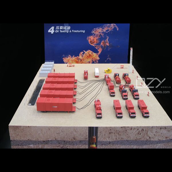 Industrial Scale Model Construction Site Showcase 1/30 Oil Testing & Fracturing
